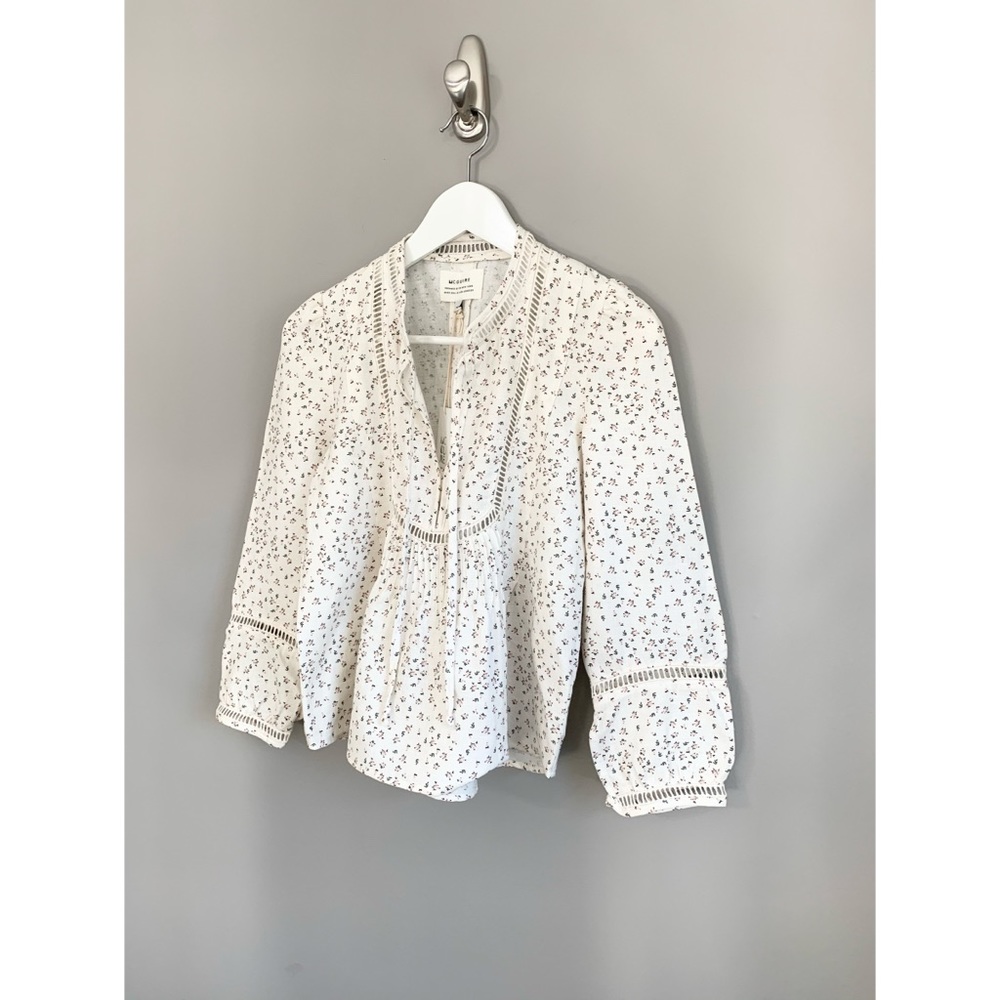 NWT MCGUIRE Denim Lillet Blouse - Picture 13 of 15